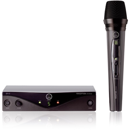 Système UHF AKG avec émetteur main cardio dynamique HT45 WMS45