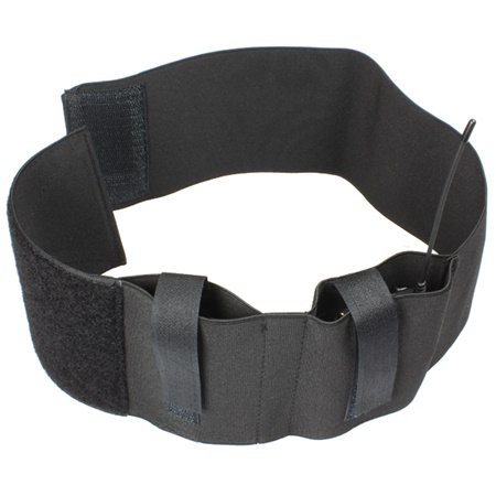 Ceinture attache Velcro 2 poches pour émetteur HF largeur 100mm