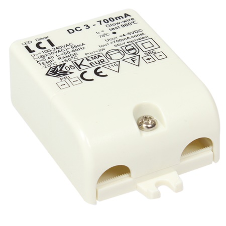 Transformateur d'alimentation pour led à courant constant 700mA 3W