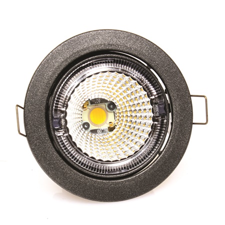 Projecteur LED à encastrer 8W, 2900K, IP23 - Anthracite