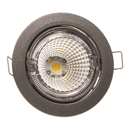 Projecteur LED à encastrer 15W 2900K, IP23 - Anthracite