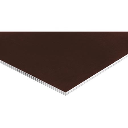 Lot de 2 demis plaques de BETONEX marron - Dim. : 1,25 x 1,25m