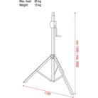 Pied de levage SHOWGEAR Basic 2800 Wind up stand à crémaillère