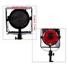 Kit de 3 torches Mandarine Led 3200 à 5600K 65W - Rouge