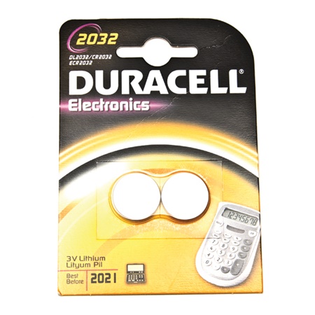 Lot de 2 piles bouton lithium DURACELL 3V (avec écotaxe)