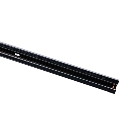 Rail 3 allumages NORDIC ALUMINIUM - 2m - coloris noir