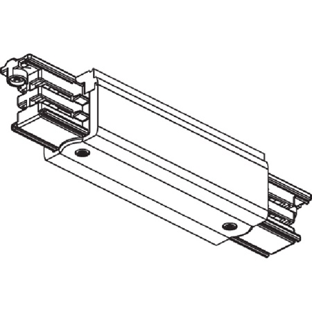 Alimentation centrale pour rail 3 allumages blanc NORDIC ALUMINIUM