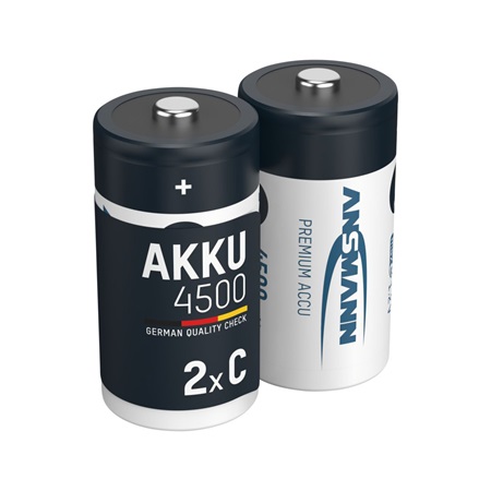 Blister de 2 accumulateurs C ANSMANN - 4500mAh, 1,2V