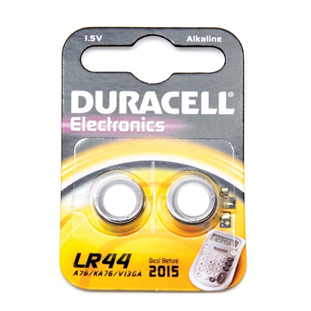 Lot de 2 piles bouton alcaline DURACELL 1.5V (avec contribution env.