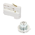 Adaptateur pour rail 3 allumages blanc NORDIC ALUMINIUM XTSA 38-3