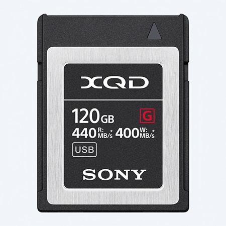 Carte mémoire SONY XQD série G 120Gbit R440 W400 5x - QDG-120F