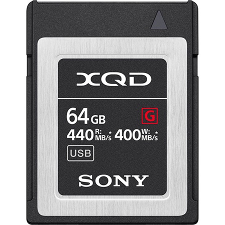 Carte mémoire SONY XQD série G 64Gbit R440 W400 5x - QDG-64F
