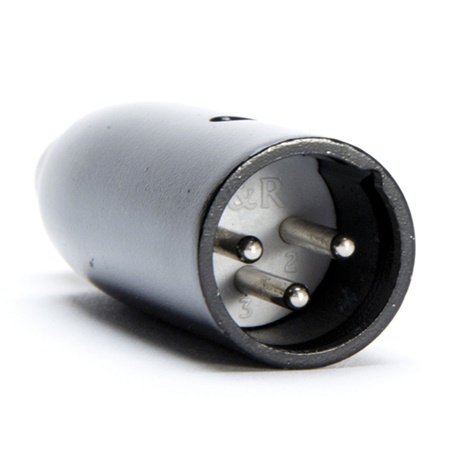 Adaptateur pour lampes de régie XLR3 mâle - BNC femelle