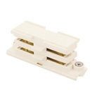 Raccord droit pour rail 3 allumages blanc NORDIC ALUMINIUM