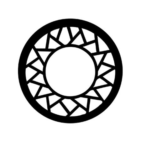 Gobo ROSCO DHA 78200 Sun Circle - Taille M (66 mm)