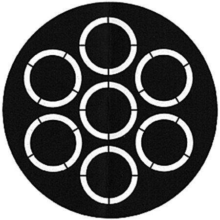 Gobo ROSCO DHA 78475 Rotating Apertures - Taille A (100 mm)