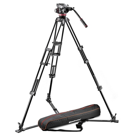 Trépied vidéo MANFROTTO aluminium complet - MVH502A, 546GB et 520BALL