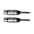 Lot de 2 adaptateurs XLR femelle - JACK MONO mâle YELLOW CABLE