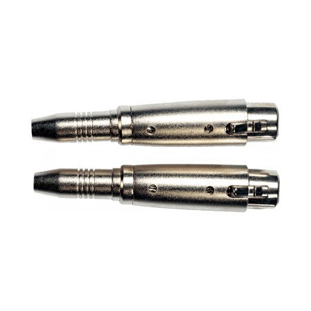 Lot de 2 adaptateurs XLR femelle - JACK STEREO femelle YELLOW CABLE