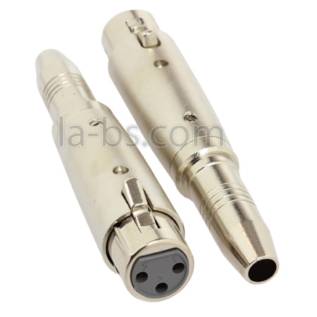 Lot de 2 adaptateurs XLR femelle - JACK STEREO femelle YELLOW CABLE