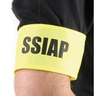 Brassard 100% polyester JAUNE réglable sur Velcro® - Marquage SSIAP