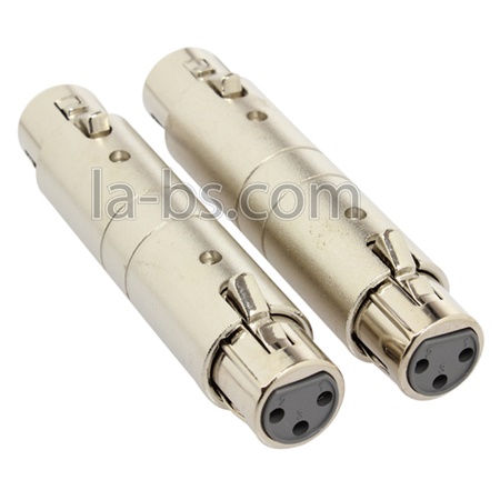 Lot de 2 adaptateurs XLR femelle - XLR femelle YELLOW CABLE