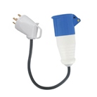 Adaptateur P17 32A tétrapolaire femelle - Prise mâle 32A 3P+N+T indus