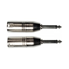 Lot de 2 adaptateurs XLR mâle - JACK MONO mâle YELLOW CABLE