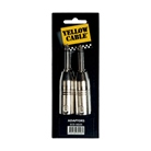 Lot de 2 adaptateurs XLR mâle - JACK MONO mâle YELLOW CABLE
