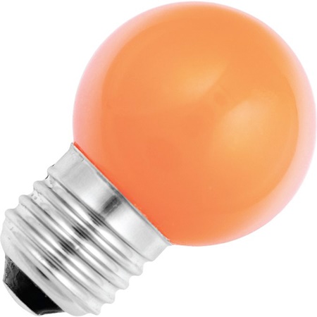 Lampe LED balle de golf Orange 1W E27 60lm 20000H