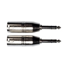 Lot de 2 adaptateurs XLR mâle - JACK STEREO mâle YELLOW CABLE