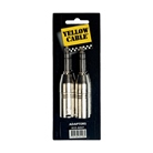 Lot de 2 adaptateurs XLR mâle - JACK STEREO mâle YELLOW CABLE