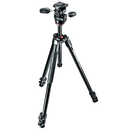 Trépied photo 3 sections aluminium MANFROTTO Rotule 3D X-PRO MH804-3W