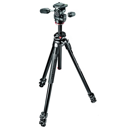 Trépied photo 3 sections aluminium MANFROTTO Rotule 3D X-PRO MH804-3W