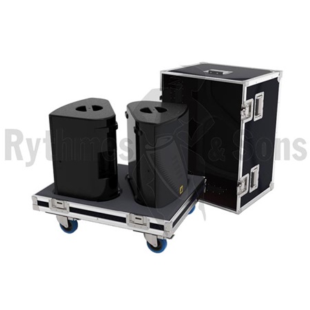 Flight-case Rythmes et Sons pour 2 enceintes L-Acoustics X12