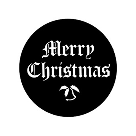 Gobo GAM 576 Merry christmas - Taille B (86 mm)