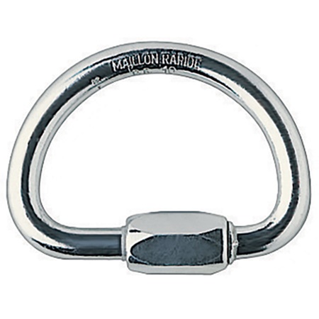 Maillon rapide alliage aluminium PETZL Demi Rond