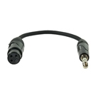 Cordon adaptateur XLR 3 femelle - Jack 6.35 Stéréo mâle - Long. 25cm