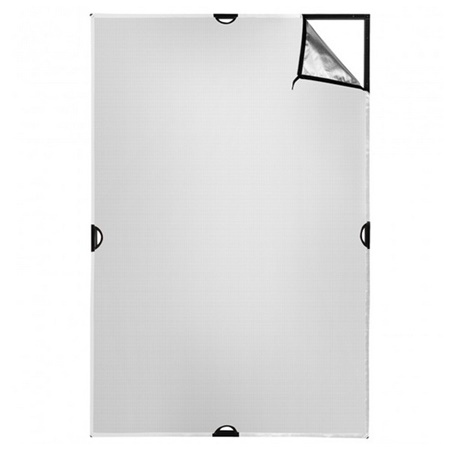 Toile réflechissante Silver / Blanc pour Scrim Jim Cine 4'x6' Medium