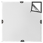 SCRIMJIM-S-SB - Toile réflechissante Silver / Blanc pour Scrim Jim Cine 4'x4' Small