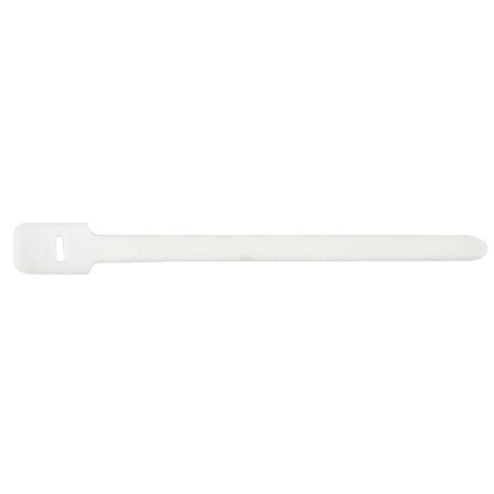Attache de câble en Velcro dos à dos 22.5cm x 13mm - Blanc