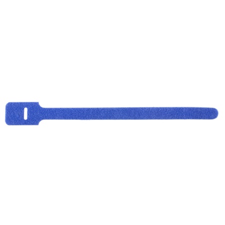 Attache de câble en Velcro dos à dos 22.5cm x 13mm - Bleu