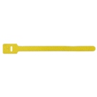 Attache de câble en Velcro dos à dos 23cm - Jaune