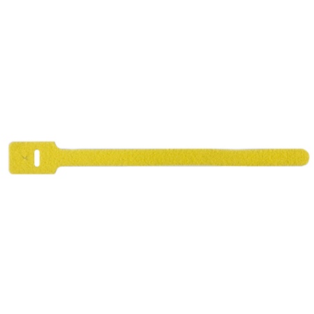 Attache de câble en Velcro dos à dos 23cm - Jaune