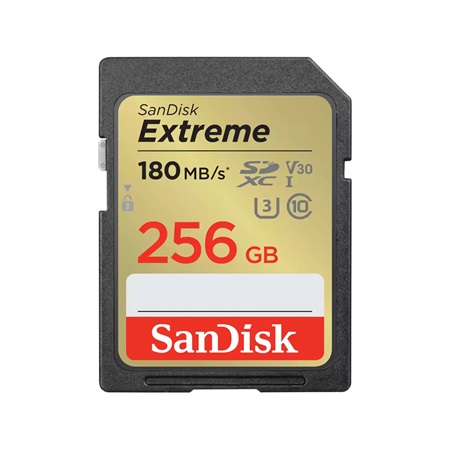 Carte mémoire SANDISK SD XC Extreme - 256Go