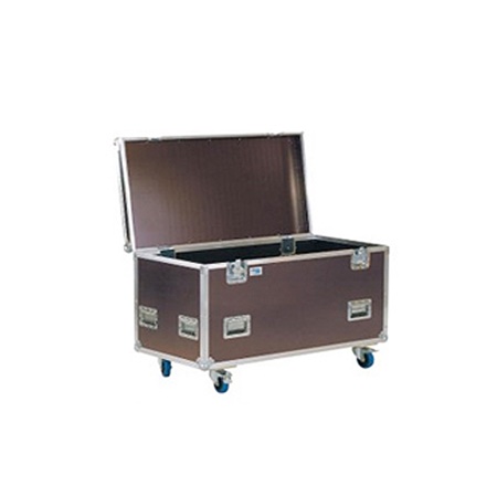 Flight-case type malle RYTHMES ET SONS avec sangles pour pupitre plexi