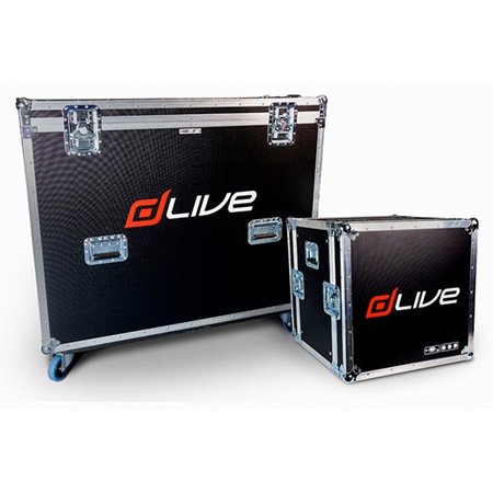 Flight-case touring 3 capots + bac câbles DLIVE/S5000 Allen & Heath