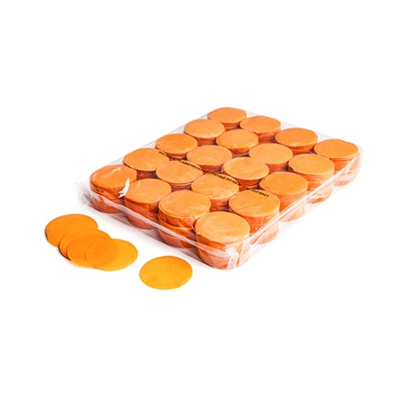 Sachet de confettis ignifugés 1kg - diamètre 55mm - ORANGE MAGIC FX