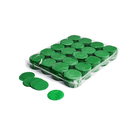 Sachet de confettis ignifugés 1kg - diamètre 55mm - VERT MAGIC FX