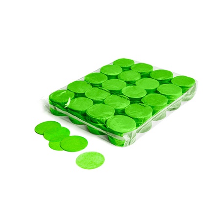 Sachet de confettis ignifugés 1kg - diamètre 55mm - VERT CLAIR